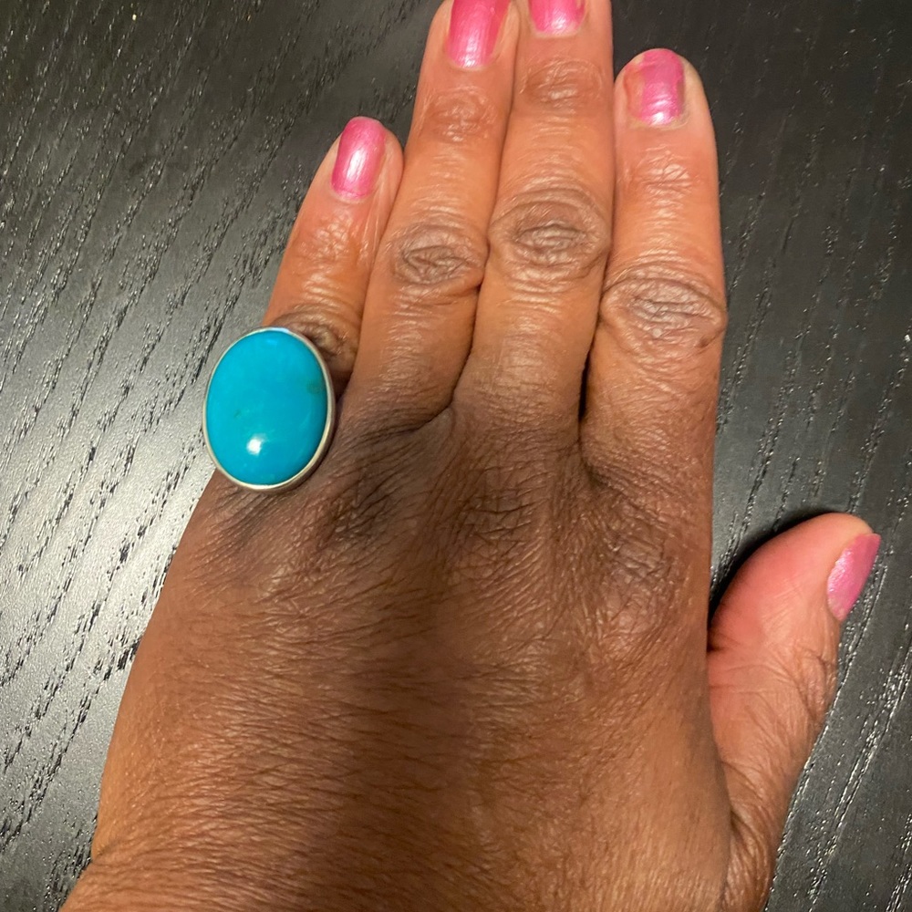 Sterling silver turquoise ring size 7